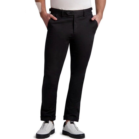 Karl Lagerfeld Paris Men's Stretchy Everyday Sportswear Pants Black Size 36